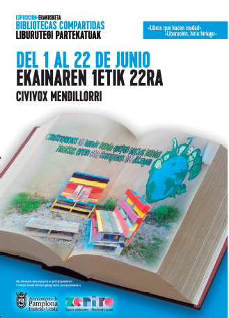 Exposición: bibliotecas compartidas en Civivox Mendillorri