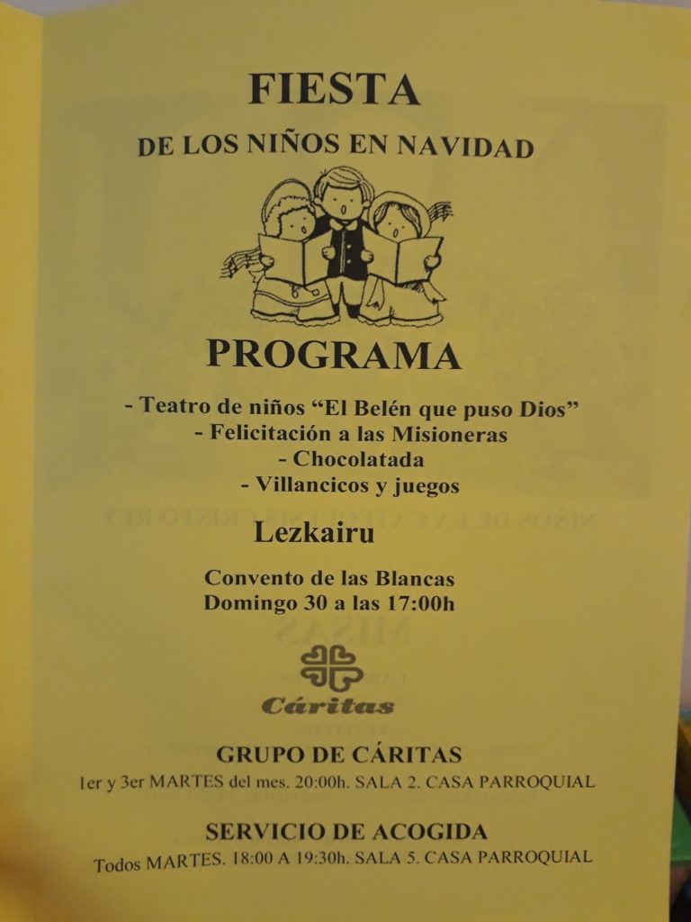 Fiesta De Los Niños En Navidad En El Convento De Las Blancas – Barrio ...