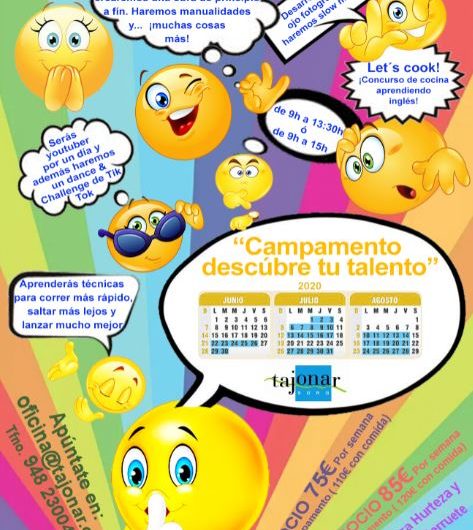 Piscinas y campamento de verano en SDRG Tajonar