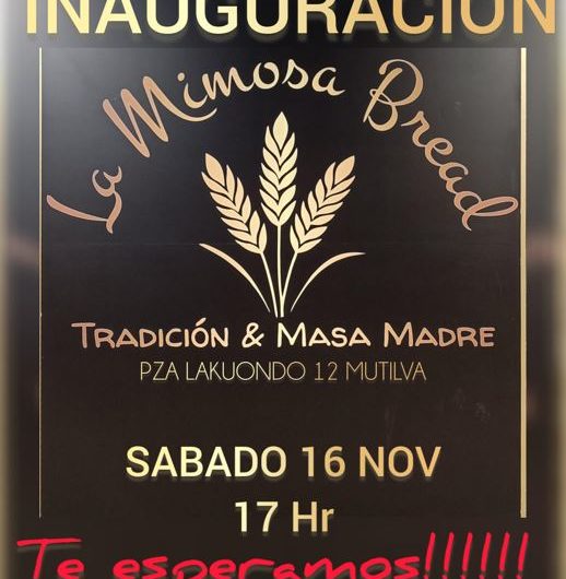 Apertura panadería artesana La mimosa Bread: sábado 16 de noviembre a las 17h