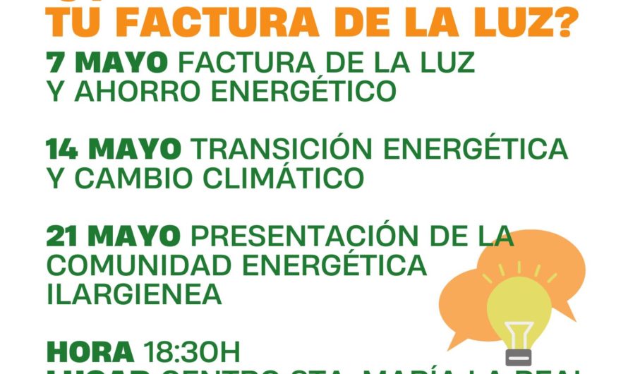 Charlas y presentación de la Comunidad Energética Ilargienea