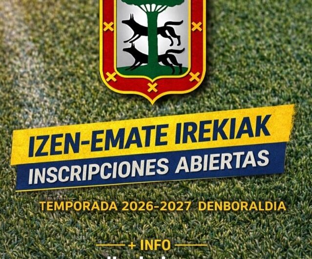 Inscripciones abiertas del C.D. Lezkairu para la temporada 26-27